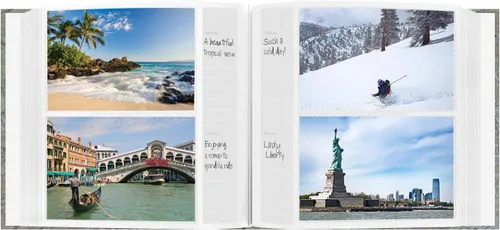 Miniatura 4 de Pioneer Photo Albums DA-200MAP/CM - Álbum de fotos de 200 bolsillos con cubierta de diseño de viaje impreso, mapas de la ciudad