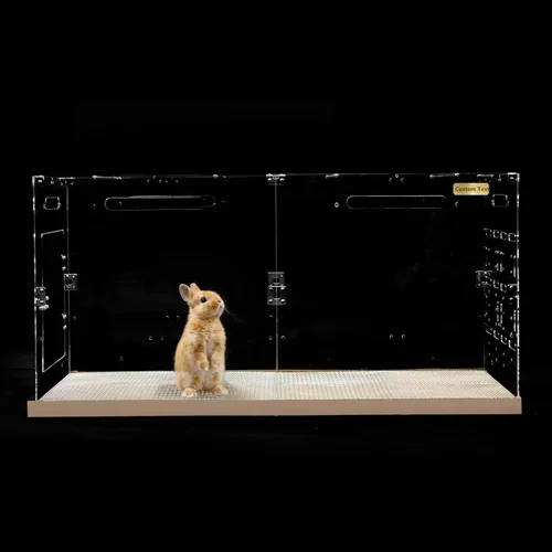 Miniatura 12 de GuineaLoft™ Model-A - Jaula acrílica para conejillos de indias – Jaula grande expandible de 4 x 2 pies, funciona también para pequeños animales
