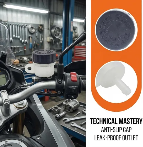 Miniatura 4 de Motocicleta universal cilindro maestro freno trasero embrague tanque líquido aceite taza depósito para Honda Yamaha Kawasaki SUZUKI