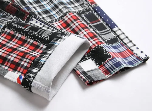 Miniatura 123 de Baylvn - Pantalones de mezclilla entallados y estampados para hombre con corte recto