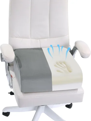 HOMBYS Cojines de asiento extra gruesos para silla de oficina, asiento elevado para automóvil, cojín de espuma viscoelástica para automóvil, cojines