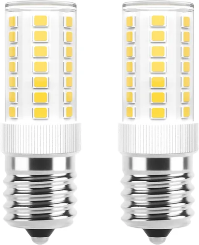 Miniatura 10 de Bombillas LED E17 regulables de 5 W para microondas sobre estufa, 125 V, 40 W, equivalente a incandescente, blanco cálido 3000 K, apto