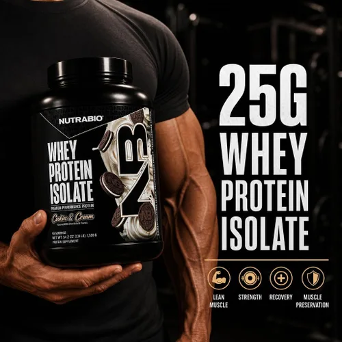 Miniatura 2 de NutraBio - 100% Aislado de proteína de suero de leche en polvo, 25 g de proteína con perfil completo de aminoácidos, sin soja ni gluten, proteína
