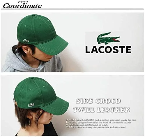 Miniatura 3 de Lacoste Gorra de piel ajustable con correa de cuero ajustable para hombre