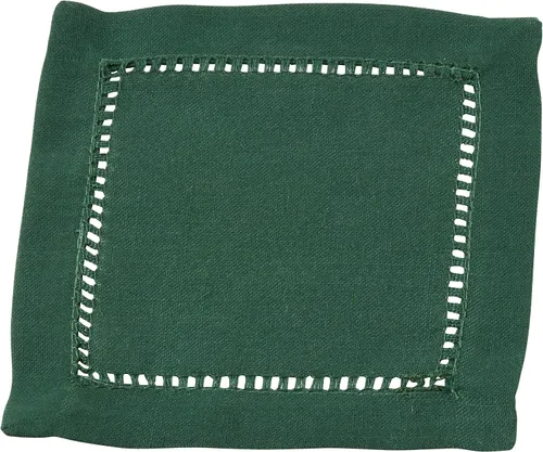 Miniatura 110 de SARO LIFESTYLE Servilleta de cóctel con borde cosido (juego de 12), negro, 6"x6