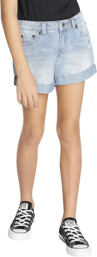 Miniatura 3 de Levi's Kids Girls Girlfriend Fit Short Shorts (Niños grandes)