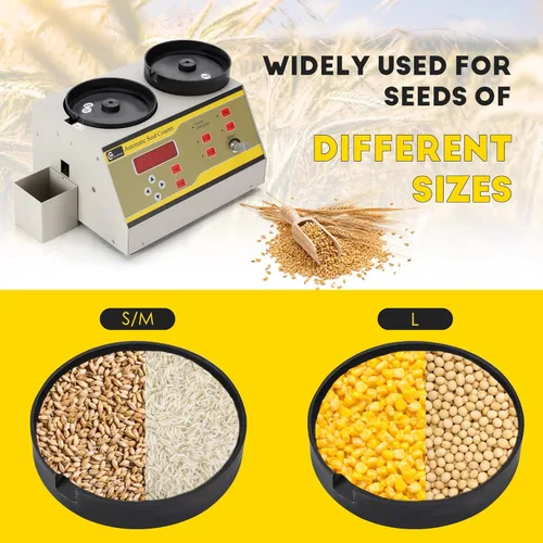 Miniatura 2 de CGOLDENWALL Instrumento de contador automático del microordenador de la máquina para las partículas 110V del grano del trigo del maíz de la soja