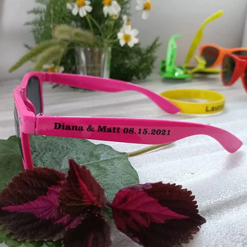 Miniatura 3 de Gafas de sol personalizadas para fiesta de boda a granel, regalos para novia, juegos de gafas de sol para despedida de soltero Azul