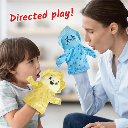 Miniatura 12 de hand2mind Feelings - Títeres de Mano de la Familia para niños, actividades de habilidades sociales, atención plena para niños, actividades