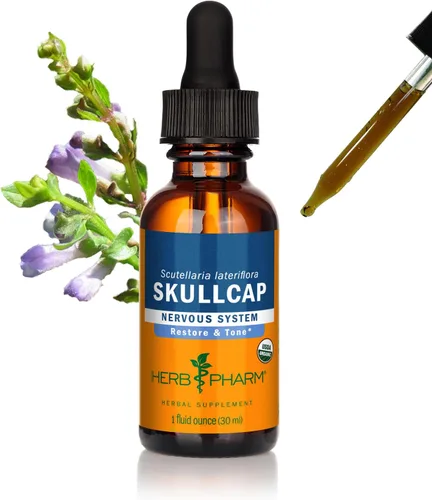 Herb Pharm Skullcap - Extracto de hierbas líquido: hierba tradicional relajante Skullcap | Apoyo tradicional para la mente tranquila | Sin OMG, sin