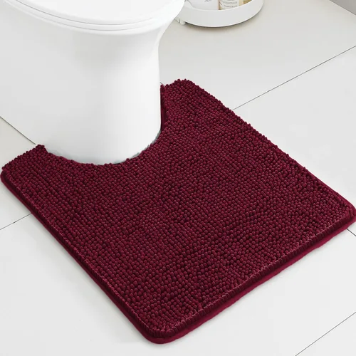 Miniatura 622 de Alfombra de baño pequeña de 12 x 18 pulgadas, lavable y absorbente, antideslizante, alfombra de baño de felpilla gruesa y suave para baño, ducha