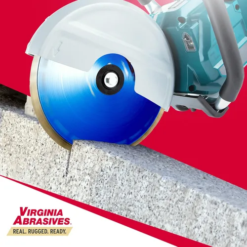 Miniatura 5 de Virginia Abrasives 425-08408 - Hoja de diamante de hormigón de uso general UV de 9 pulgadas - Cortador húmedo y seco para hormigón/asfalto