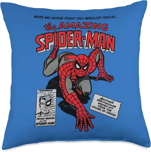 Miniatura 5 de Marvel Amazing Spider-Man - Cojín de cojín de cómic, 16.0 x 16.0 in, multicolor