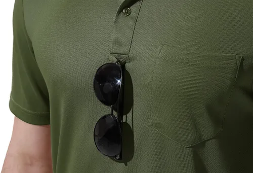 Miniatura 6 de Polo para hombre, de manga corta, con cuello y bolsillo