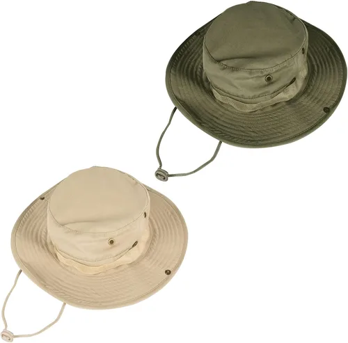 Miniatura 30 de Sombreros de sol para hombres y mujeres, sombrero de cubo UPF 50+, sombrero Boonie plegable, protección UV, senderismo, playa, pesca, safari