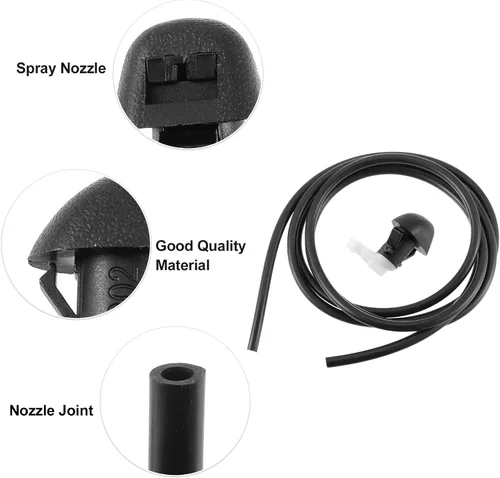 Miniatura 4 de ACROPIX Boquilla de limpiaparabrisas delantero para Honda Pilot, paquete de 9, color negro
