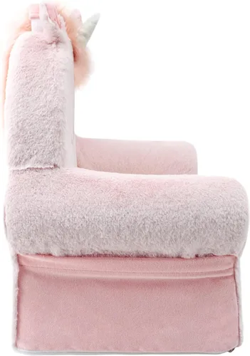 Miniatura 5 de Soft Landing Animal Adventure Sweet Seats - Silla de personaje comprimida de unicornio rosa, asientos dulces, con asa de transporte y bolsillos
