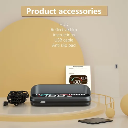 Miniatura 9 de Pantalla de Velocidad para Parabrisas AZIJYV, Velocímetro Digital para Coche, Velocímetro GPS con Velocidad, Exceso de Velocidad, Pantalla
