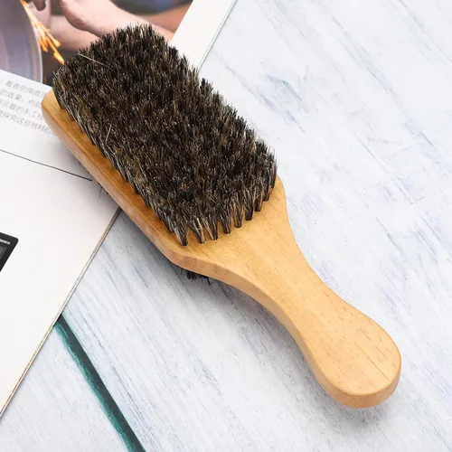 Miniatura 7 de Cepillo de barba de madera para bigote,Cepillo de barba de doble cara,Cepillo profesional para barba Brochas de afeitadoAccesorios de afeitado