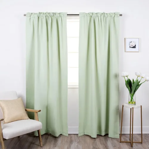 Miniatura 39 de Best Home Fashion Paneles de Cortinas Opacas Premium - Tratamiento de Ventana con Aislamiento Térmico Sólido Cortinas Opacas para Dormitorio