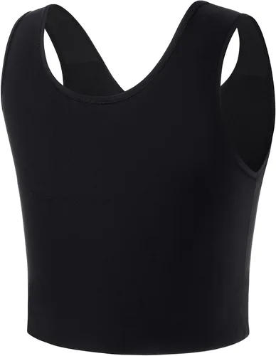 Miniatura 2 de GCTBL Carpeta de pecho trans transgénero FTM Cosplay transpirable mitad pecho Binder Tank Top