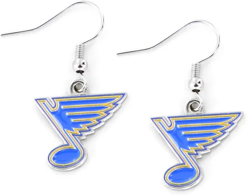 Miniatura 8 de aminco NHL womens NHL Logo Dangler Earrings