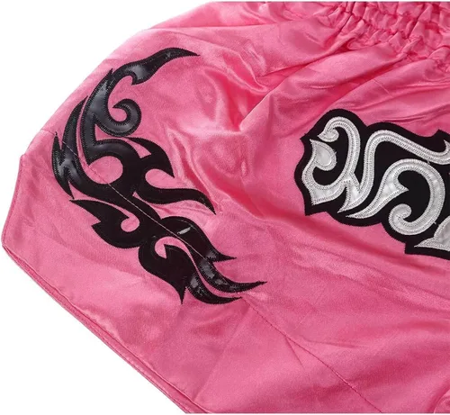 Miniatura 9 de FLKKY Muay Thai - Pantalones cortos de boxeo para hombres y mujeres, de alta calidad, para entrenamiento de artes marciales, gimnasio, boxeo