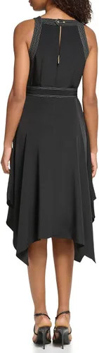 Miniatura 3 de Karl Lagerfeld Paris - Vestido midi con costuras en contraste para mujer