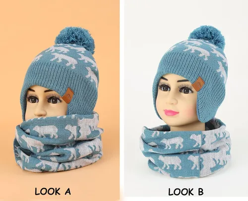 Miniatura 2 de Moon Kitty - Gorros de invierno para bebé y niña, de forro polar, con orejeras para calentar.
