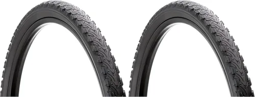 Miniatura 7 de Schwinn Neumático de bicicleta de repuesto, neumático híbrido de bicicleta de 26 x 2.0 pulgadas, espaciado más ancho del pomo de la banda