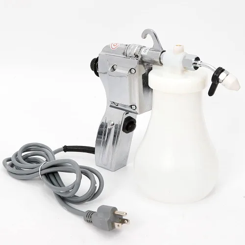 Pistola de pulverización de limpieza textil Boquilla ajustable Spot 60W 110V Pistola de limpieza de alta presión para tejer, impresión, teñido,