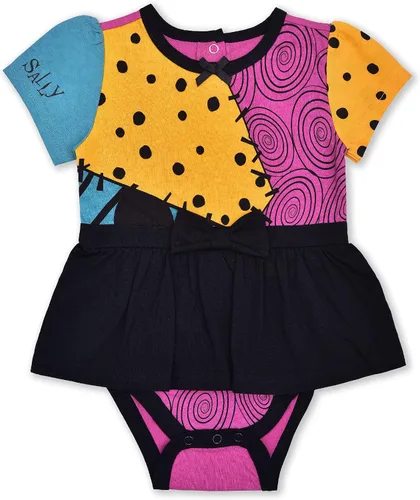 Miniatura 2 de Disney Nightmare Before Christmas - Conjunto de vestido y gorra para niñas recién nacidas y bebés, multicolor