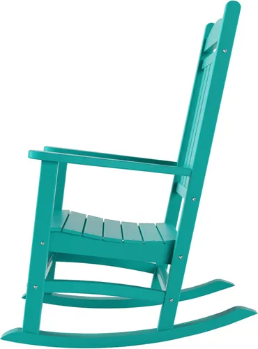 Miniatura 6 de WestinTrends Malibu - Mecedora para exteriores/patio, color turquesa