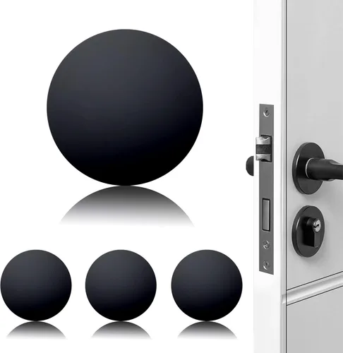 Topes de Puerta Protector de Pared Protector Amortiguador Pomo de Puerta Parachoques de Manija de Puerta Silenciador Autoadhesivo Almohadilla de