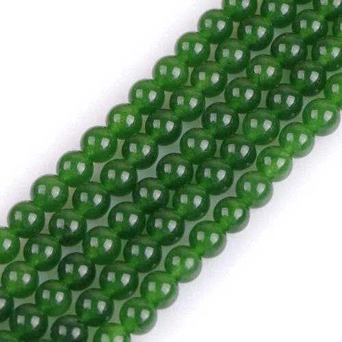 Miniatura 10 de JOE FOREMAN 0.079 in piedras preciosas redondas Taiwán Jade perlas DIY pulsera collar joyería suelta grano Strand 15