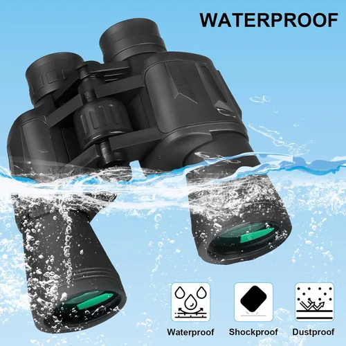 Miniatura 5 de Binocular de alta potencia de 20 x 50 para adultos y niños, telescopio de viaje compacto para observación de aves, crucero, observación