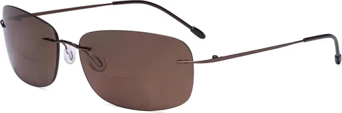 Miniatura 9 de Eyekepper Lentes de sol bifocales sin montura para mujeres y hombres, lectores bifocales ligeros para leer bajo el sol