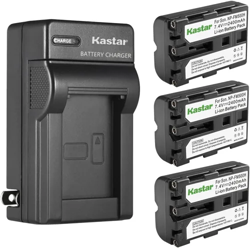 Miniatura 8 de Kastar - Cargador de batería de pared para Sony NP-FM500 NP-FM500H, cargador BC-VM10 AC-SQ950, Sony VG-C77AM, monitor Viltrox, Viltrox DC-50