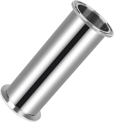 Tubo de Abrazadera Triple 2 Pulgadas OD Bobina Sanitaria Longitud 6 Pulgadas Extremo de Abrazadera OD 50.5mm Tubo Redondo Liso de Acero Inoxidable