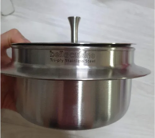 Miniatura 5 de Olla de tierra coreana (TTukbaegi), olla de acero inoxidable con tapa que permite la inducción, olla de cocina saludable ollas de cocina