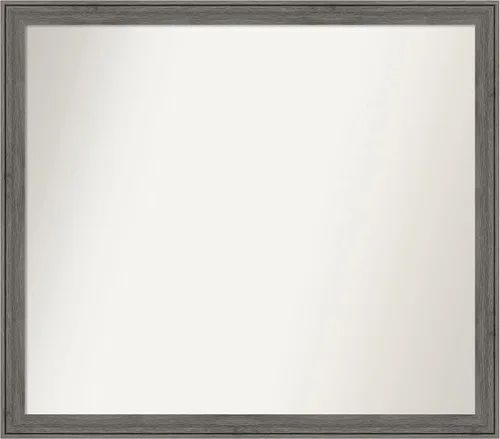 Miniatura 152 de Amanti Art Espejo personalizado, espejo de baño gris plomo a rayas, espejo de pared o espejo de tocador de baño sobre el fregadero
