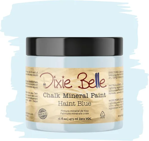 Miniatura 263 de Dixie Belle Paint Company - Pintura con acabado de tiza para muebles, color negro (Caviar), 1 galón, 128 fl oz, pintura mineral color rosa intenso