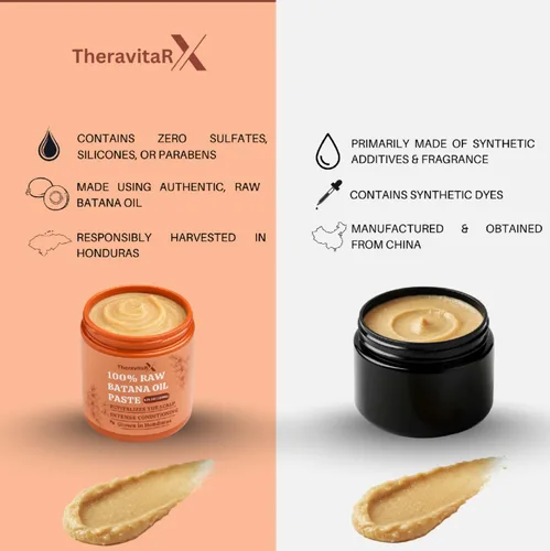 Miniatura 5 de Aceite de batana orgánico para el crecimiento del cabello, 100% puro y prensado en frío, tratamiento natural para el cuero cabelludo y el cabello