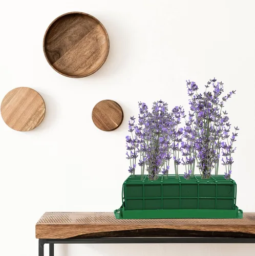 Miniatura 7 de Boao 2 piezas de soporte de espuma floral con espuma floral para flores frescas, cuenco para mesa de centro de mesa, arreglo floral, rectangular