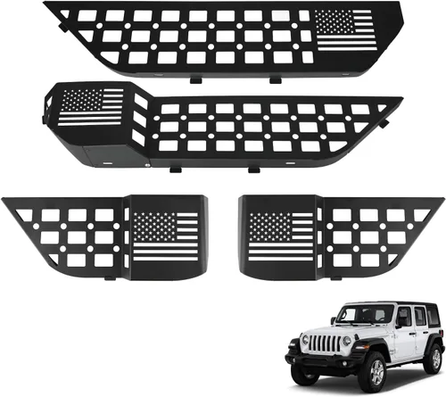 Miniatura 10 de MAIKER Caja de Almacenamiento de Metal para Puerta Trasera Compatible con Jeep Wrangler JL JLU 4XE 2018-2025 y Gladiator JT 2020-2025, Caja