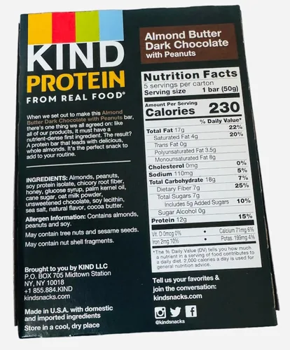 Miniatura 2 de KIND Barras de proteínas, mantequilla de almendra y chocolate oscuro, 5