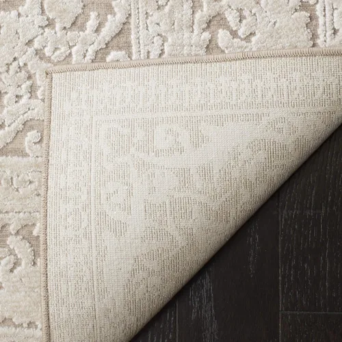 Miniatura 4 de SAFAVIEH Alfombra de área de 9x12 pies - Colección Reflection - Grande - Beige y crema, no desprende pelusa y es fácil de limpiar, ideal para sala