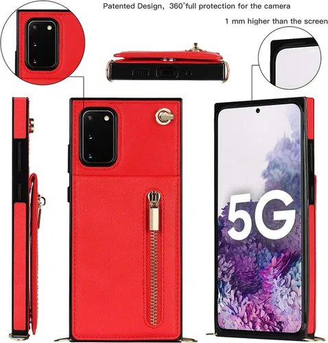 Miniatura 3 de Funda compatible con Samsung Galaxy S20 de 6.2 pulgadas, bolso de bolsillo, correa de hombro, elegante funda protectora para Samsung Galaxy S20