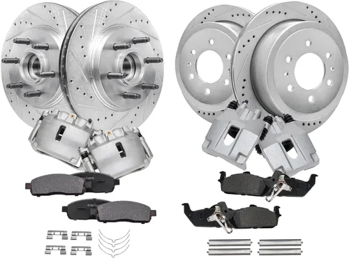 Miniatura 69 de Detroit Axle - 4 rotores de freno para Chevrolet Cruze 2014 2015 [modelos de motores de gas] Rotores de freno de disco perforados y ranurados
