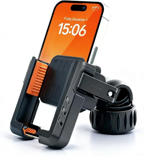 Miniatura 9 de Soportes universales de teléfono para bicicleta, soportes de silicona de rotación 360 para iPhone y Samsung, compatibles con teléfonos de 4.7 a 6.8
